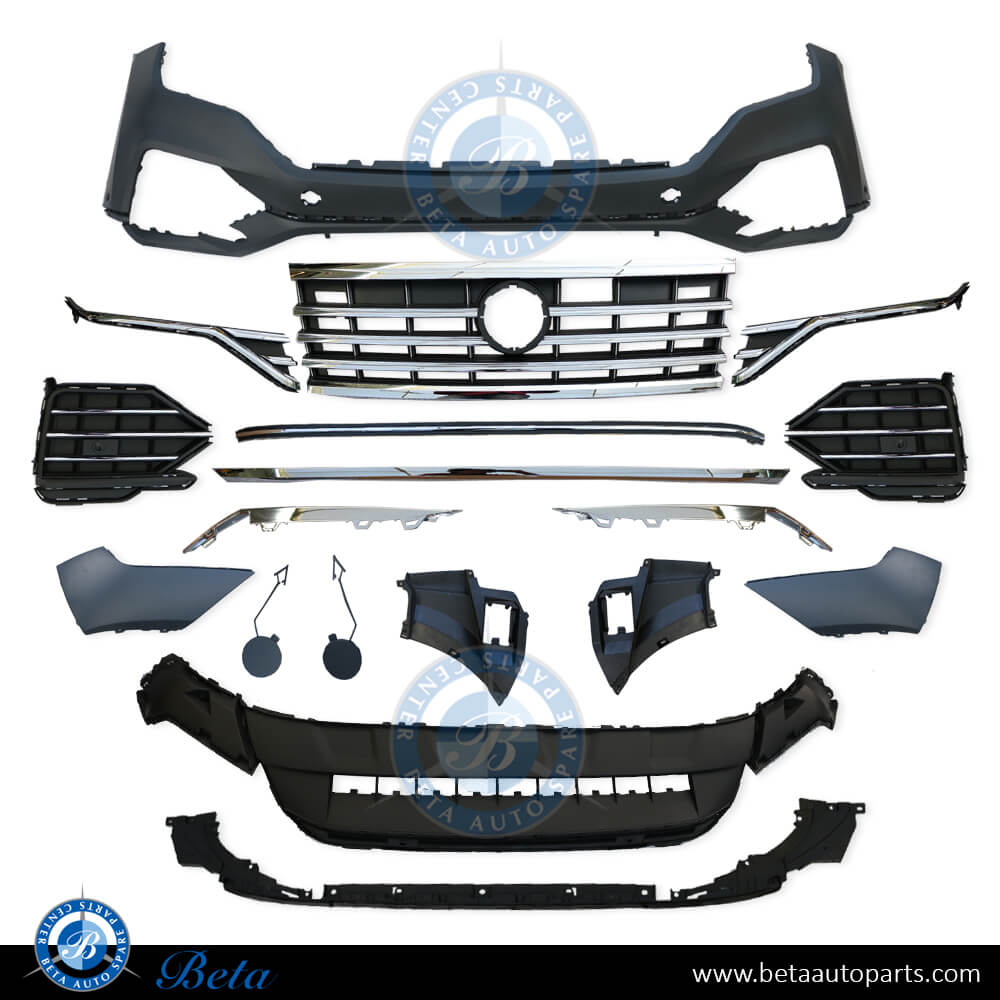 Front Bumper assembly for Volkswagen Touareg 2018-Up models, Part Number 760807217AK Front Bumper assembly for Volkswagen Touareg 2018-Up models, Part Number 760807217AK